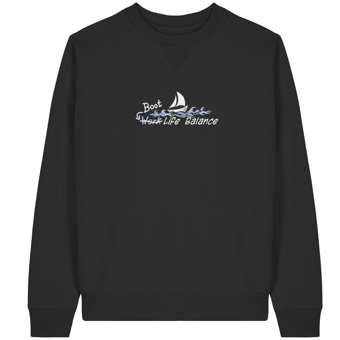 Boot Life Balance - Damen Organic Raglan Sweatshirt