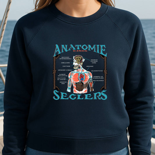 Anatomie eines Seglers - Damen Organic Raglan Sweatshirt