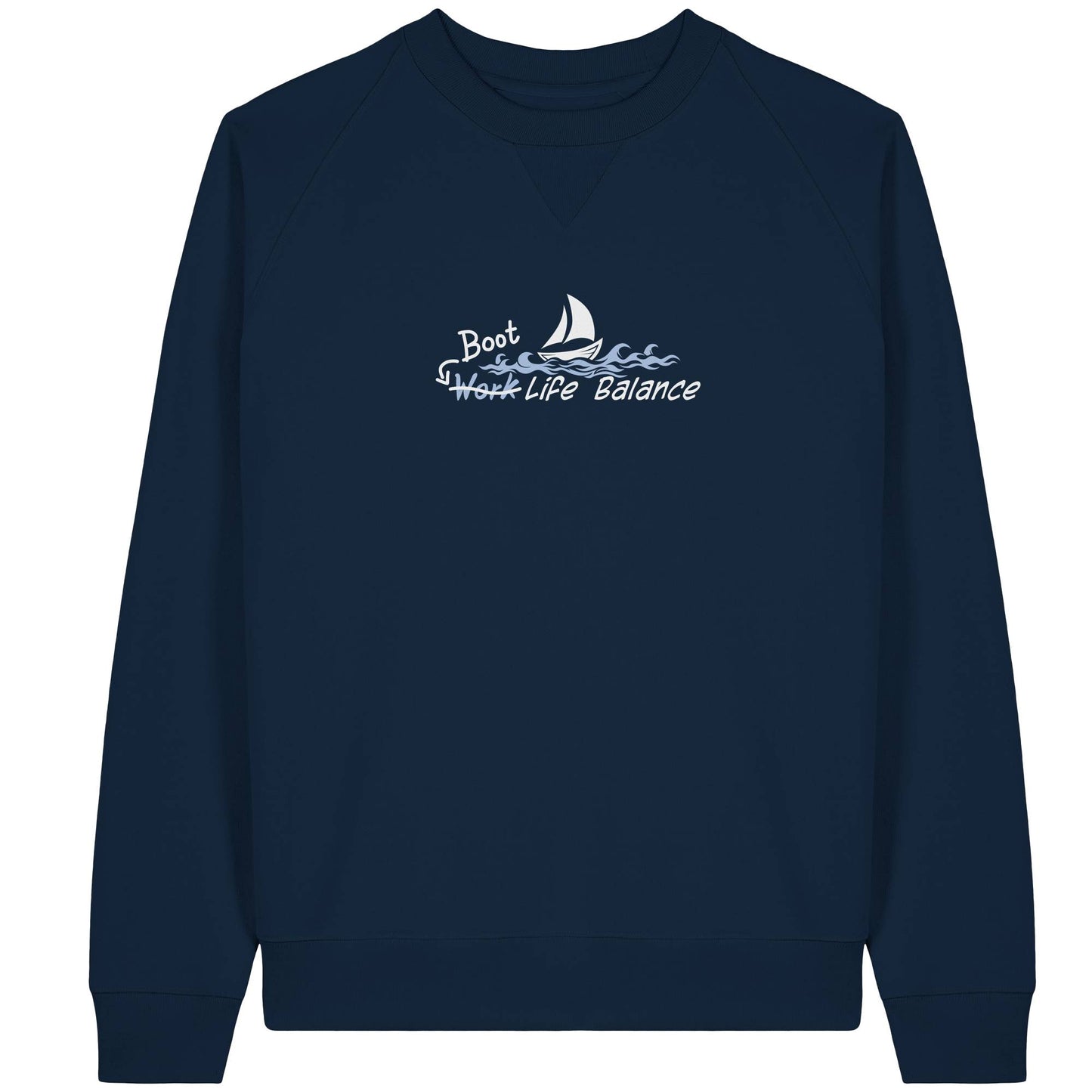 Boot Life Balance - Damen Organic Raglan Sweatshirt