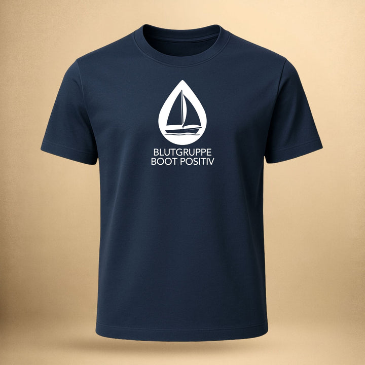 Blutgruppe Boot Positiv - Unisex Premium Bio Shirt