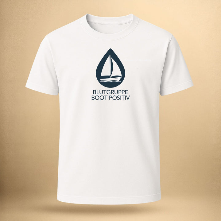 Blutgruppe Boot Positiv - Unisex Premium Bio Shirt
