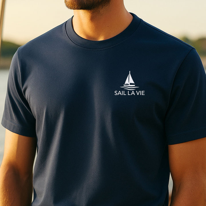 Sail La Vie - Bio-Shirt mit Stickerei
