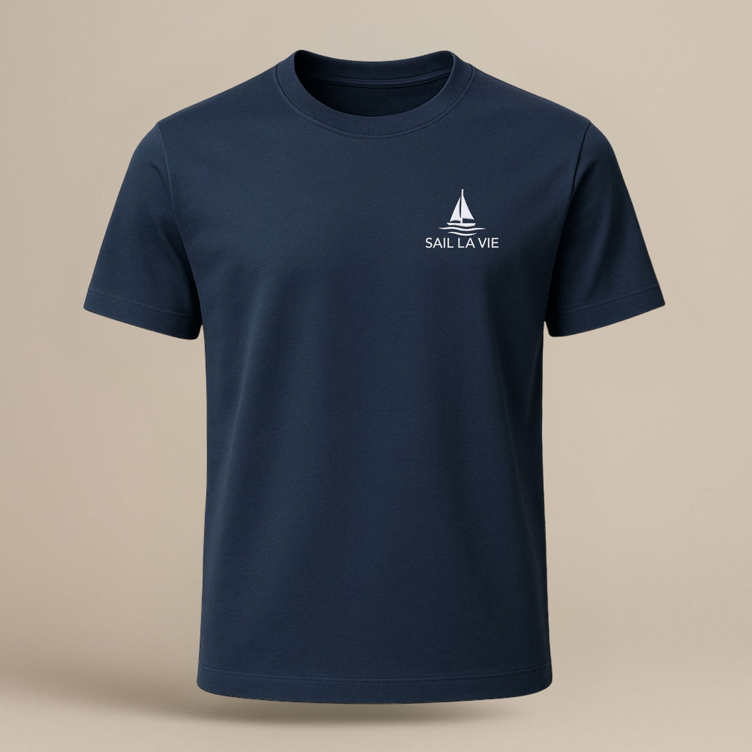 Sail La Vie - Bio-Shirt mit Stickerei