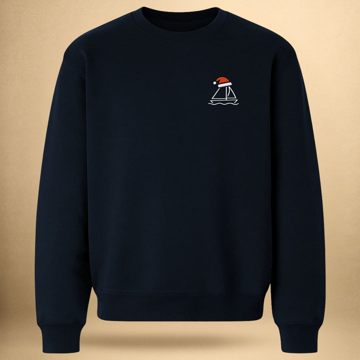 Santa Sailboat - Unisex Bio Sweatshirt
