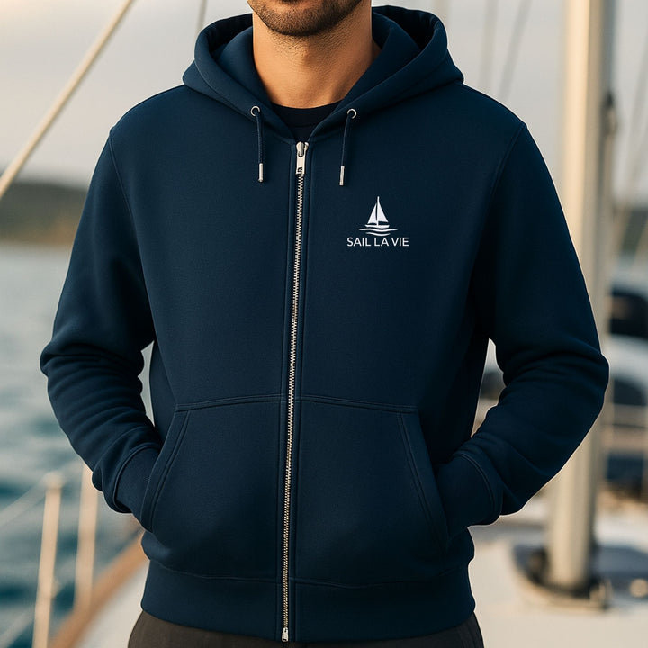 Sail La Vie – Unisex Bio Zip Hoodie