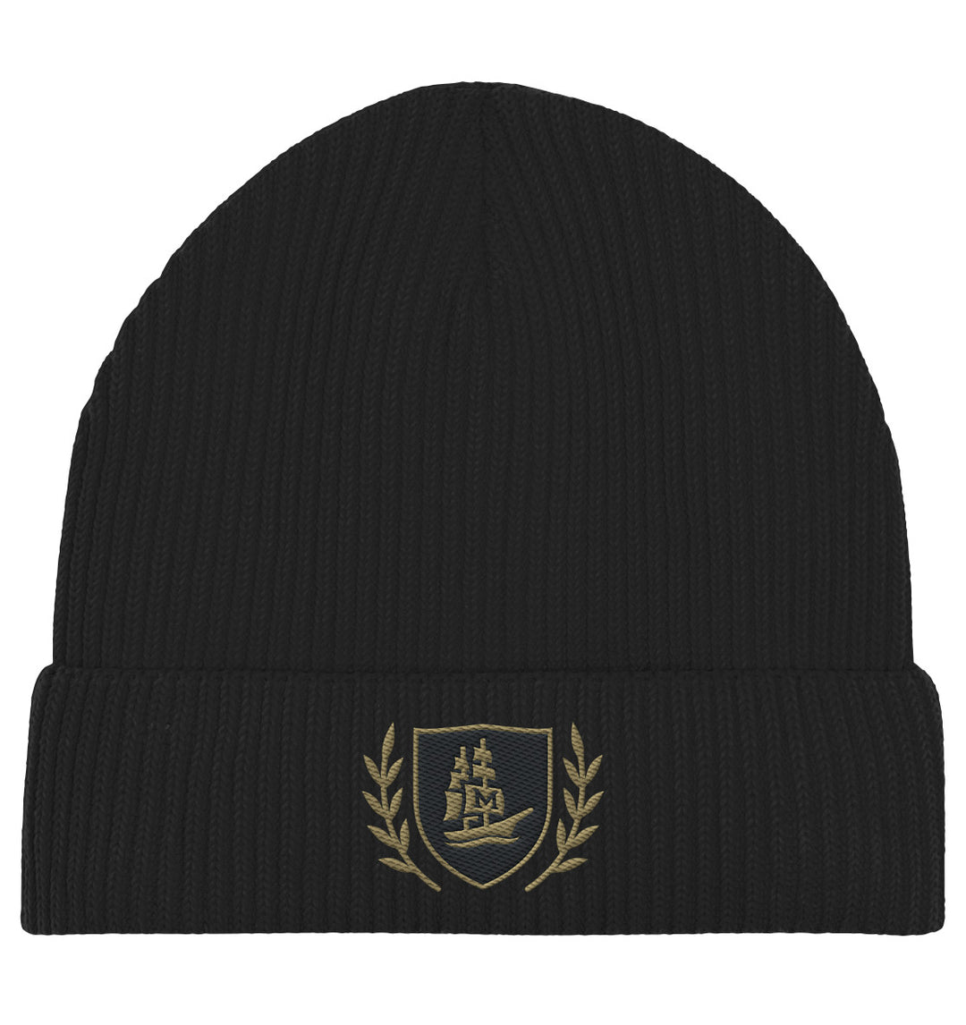 Mariluma Insignia - Organic Fisherman Beanie with Embroidered Logo
